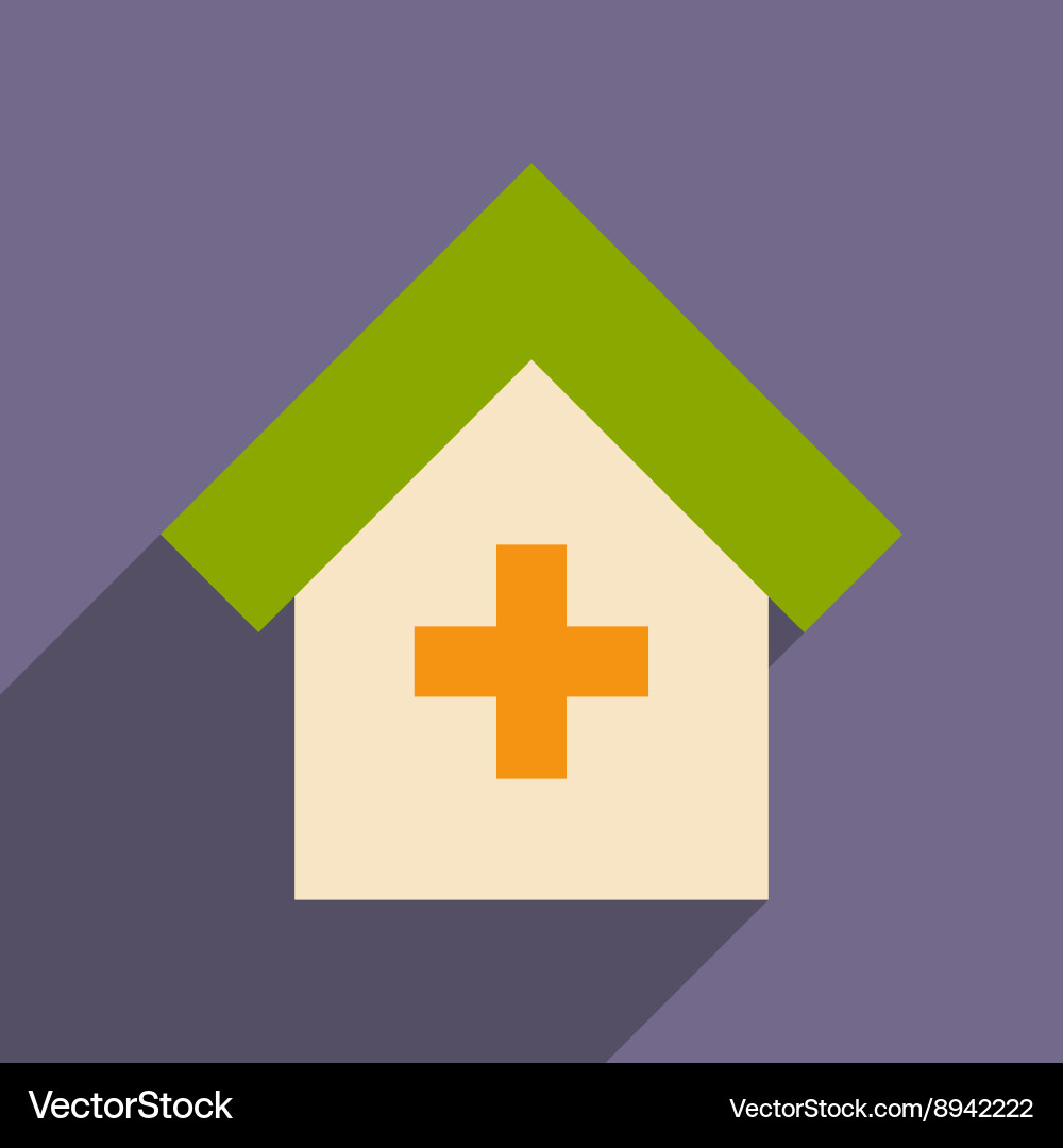Flat with shadow icon and mobile application Vector Image