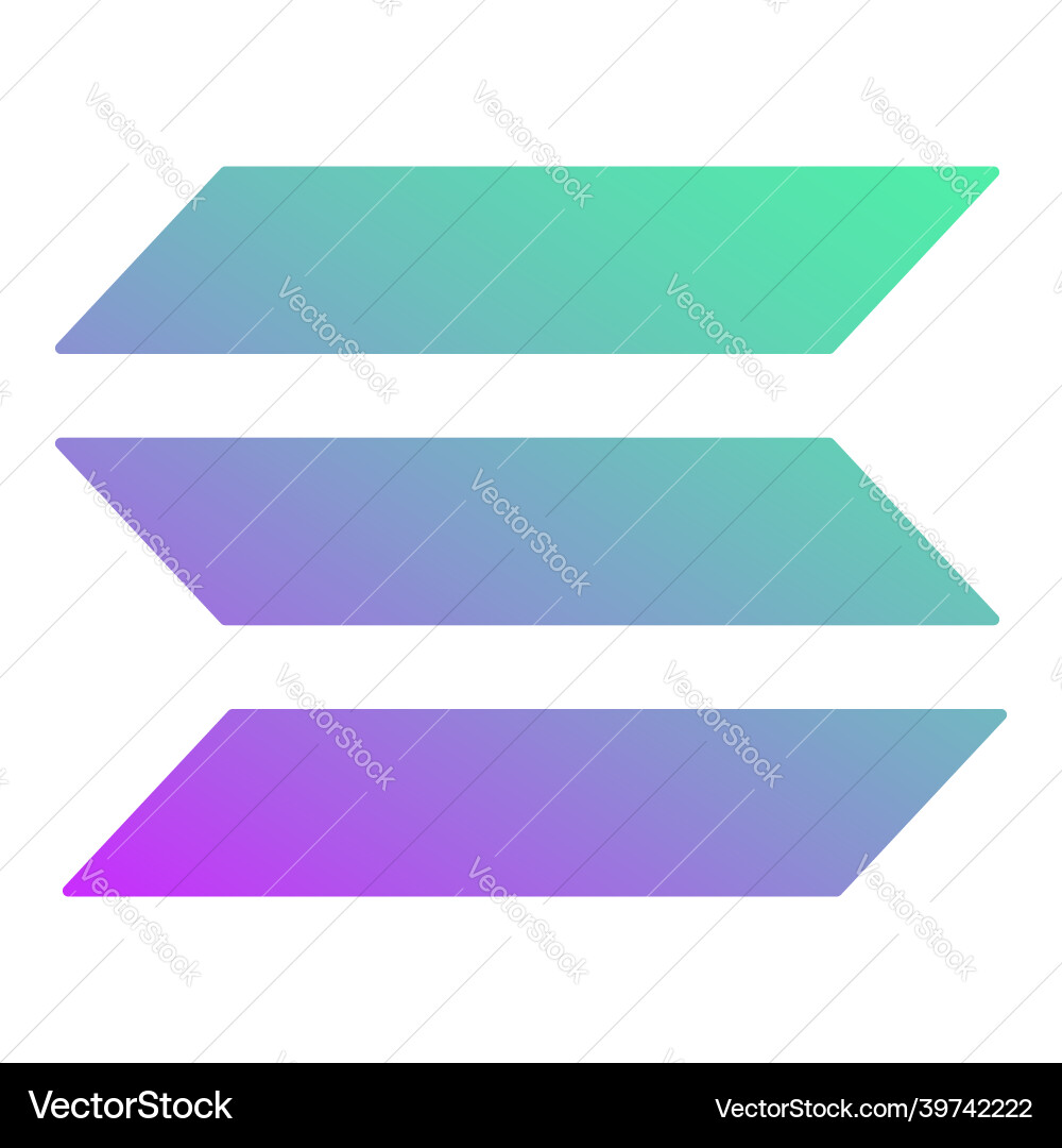 Solana sol token symbol cryptocurrency logo coin – Royalty-Free Vector |  VectorStock