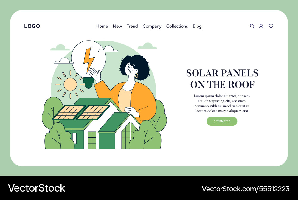 Eco life flat Eco life flat vector image