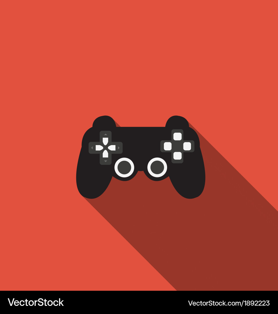 Minimal Game Controller Icon vector image