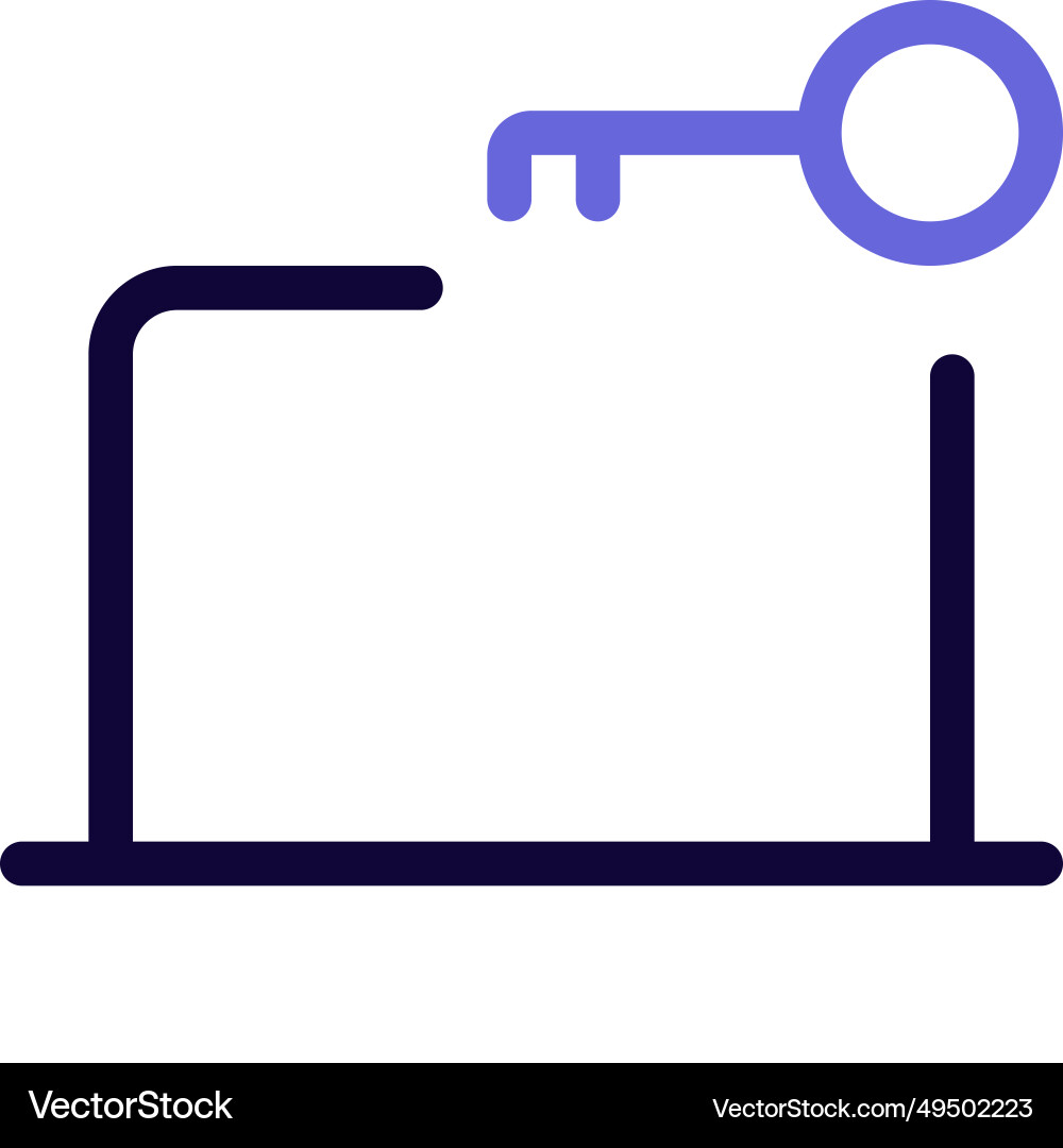 Secure gateway system installed in laptop vector image