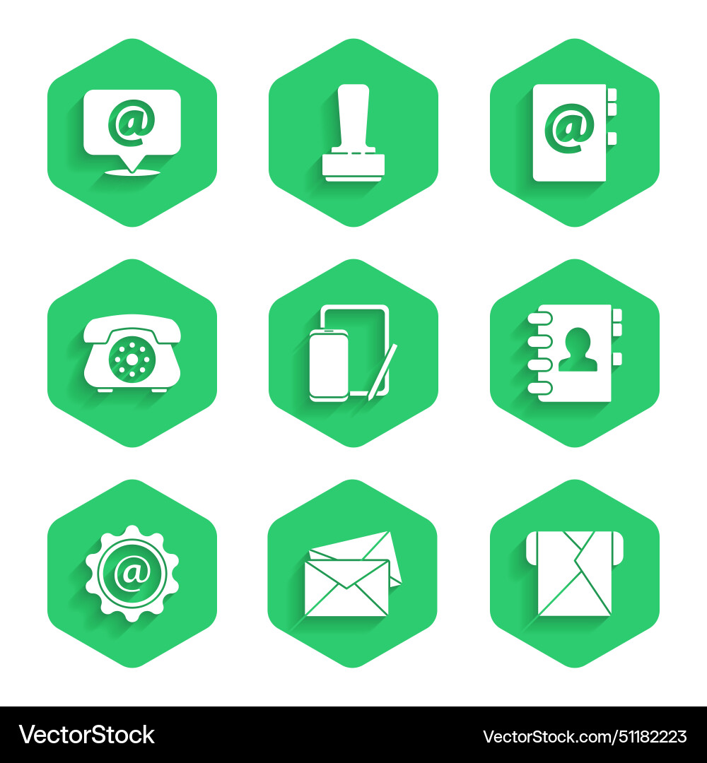 Set phone and graphic tablet envelope address Vector Image