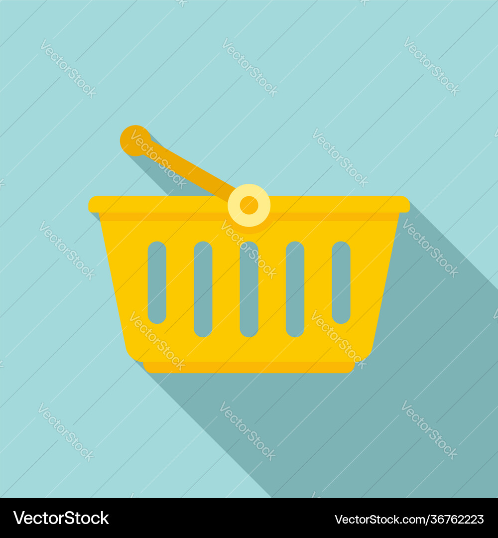 Shop Warenkorb Ikone flach Stil Shop Warenkorb Ikone flach Stil vektorbild