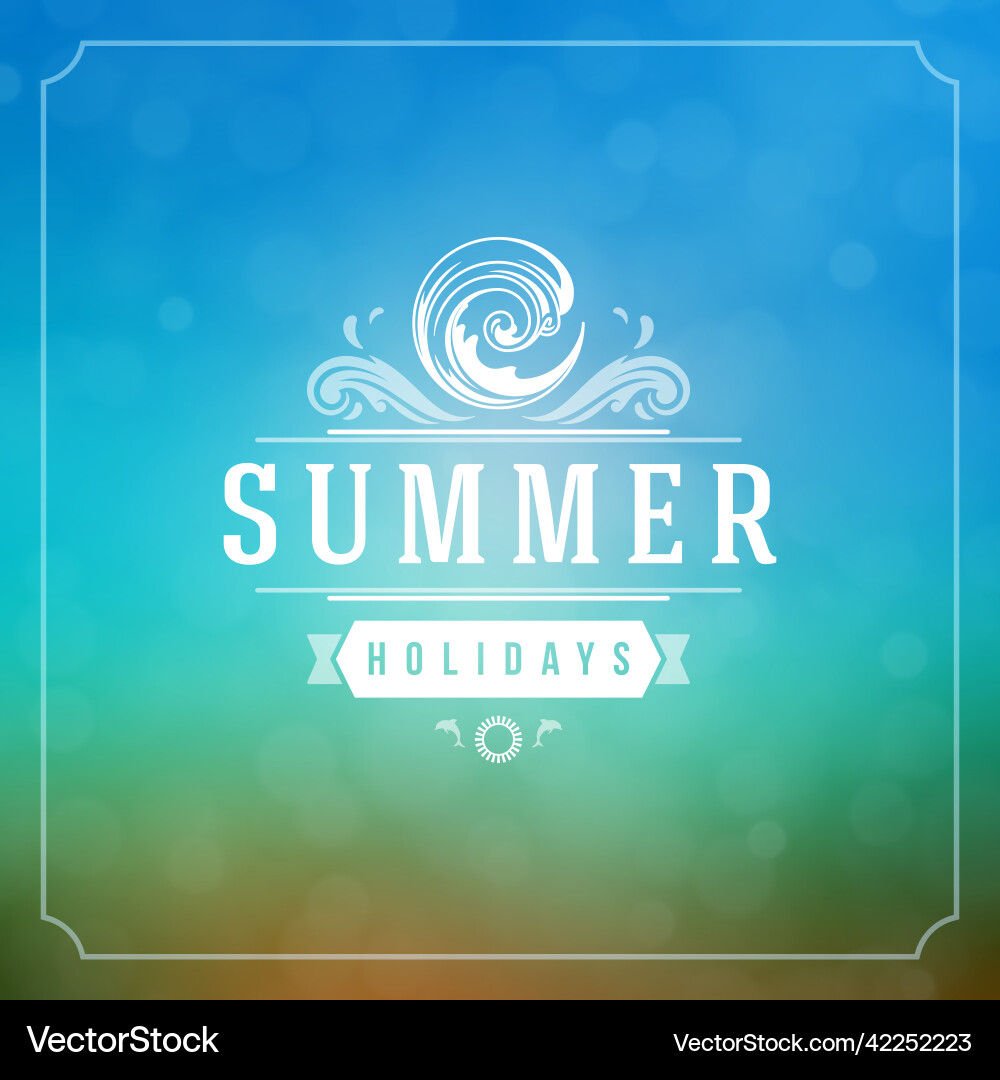 Sommerurlaub Typografie-Label-Design auf Grunge Sommerurlaub Typografie-Label-Design auf Grunge vektorbild