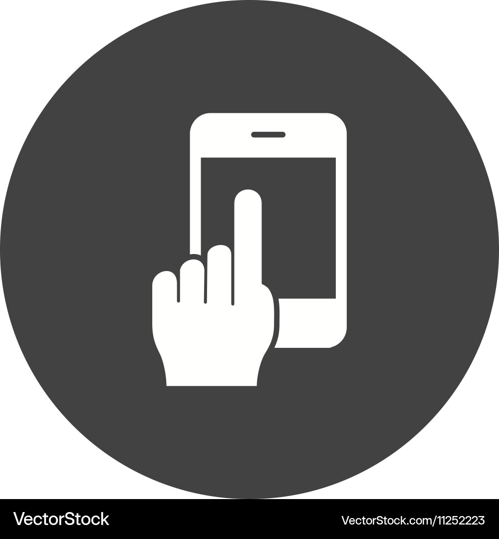 Using cell phone Vector Image