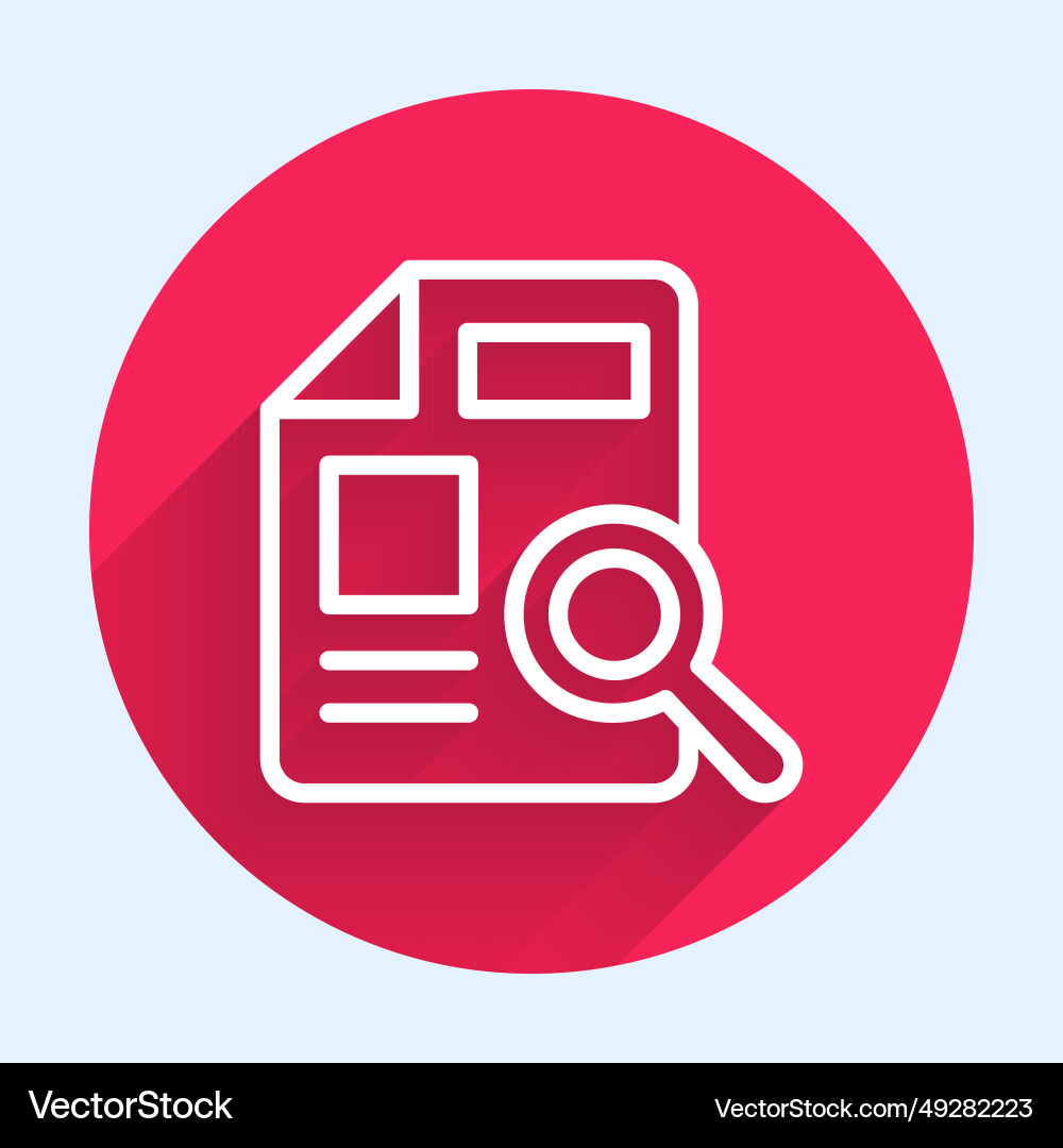 White line document with graph chart icon White line document with graph chart icon vector image