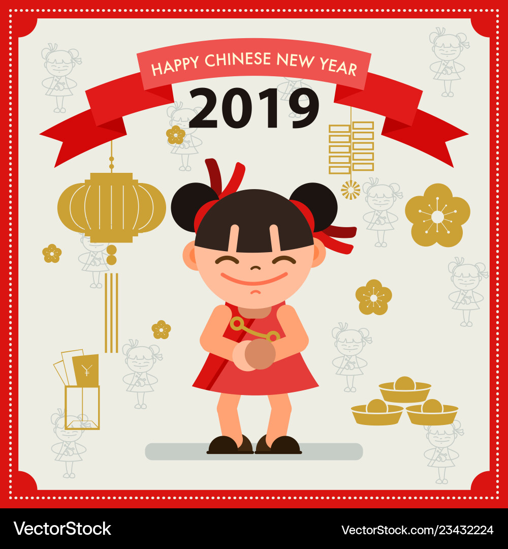 Chinesisches neues Jahr Design Elemente Vorlage Chinesisches neues Jahr Design Elemente Vorlage vektorbild