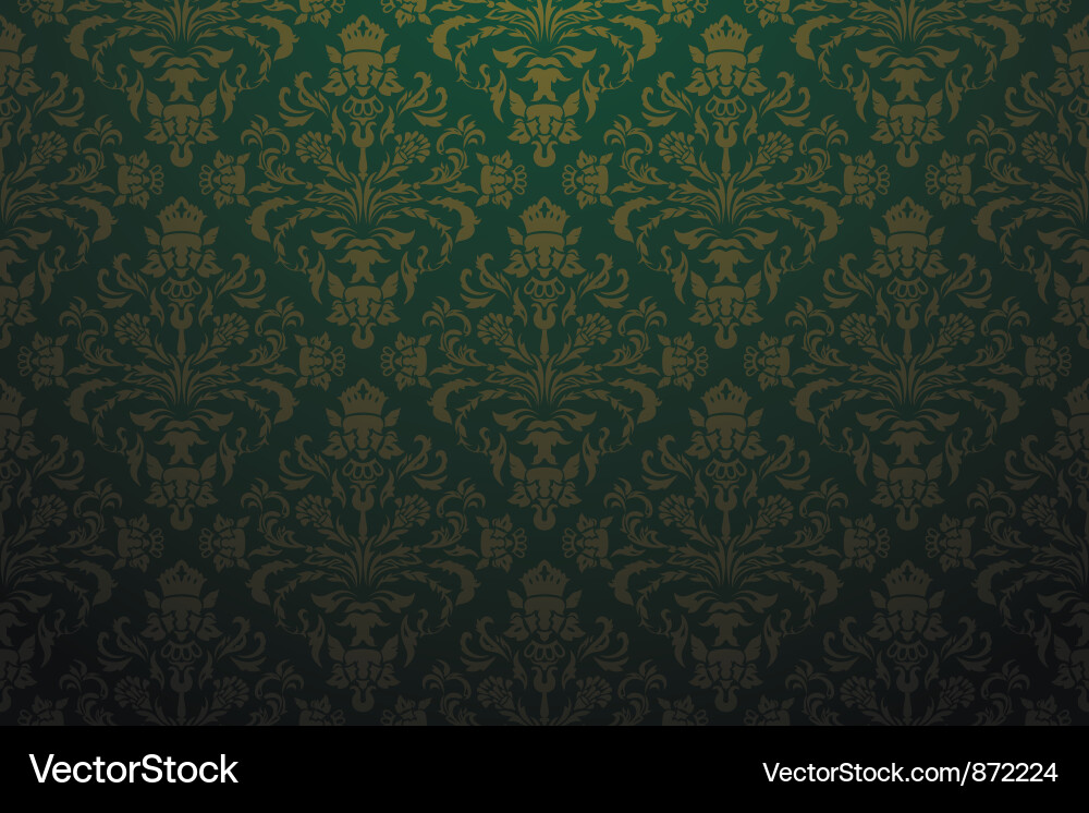 Damask seamless pattern vector image