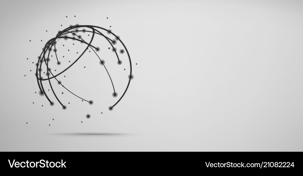 Global network connection visualization Vector Image