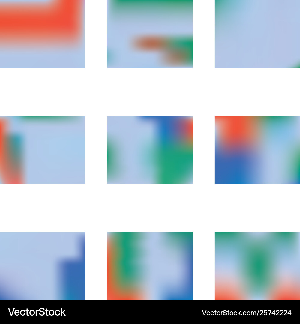 Gradient mesh painted in different colors vector image