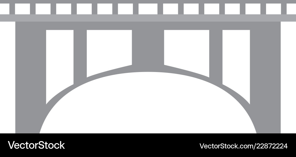 Isolated bridge structure Vector Image