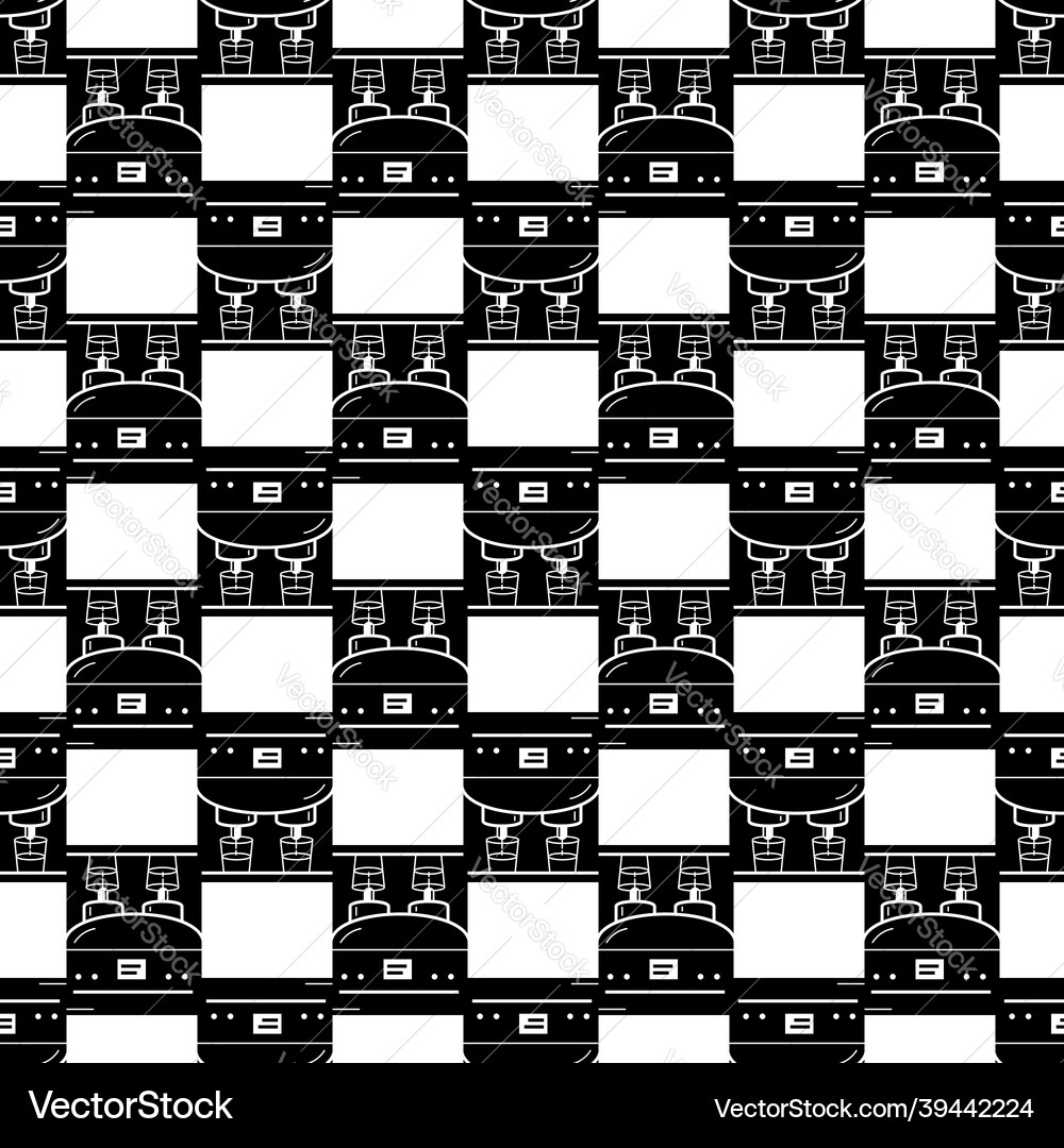 Latte machine maker pattern seamless Latte machine maker pattern seamless vector image