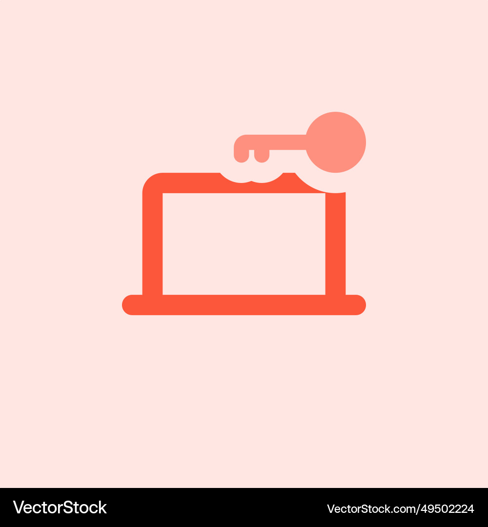 Secure gateway system installed in laptop vector image