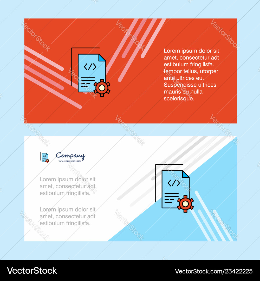 Abstract Coding Business Banner vector image