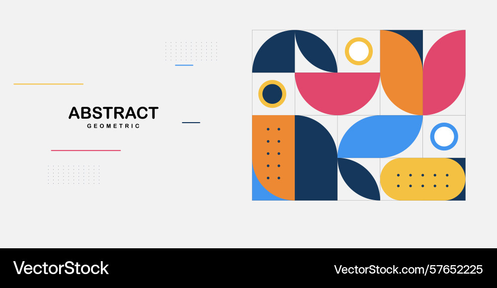Abstract geometric modern pattern horizontal Abstract geometric modern pattern horizontal vector image