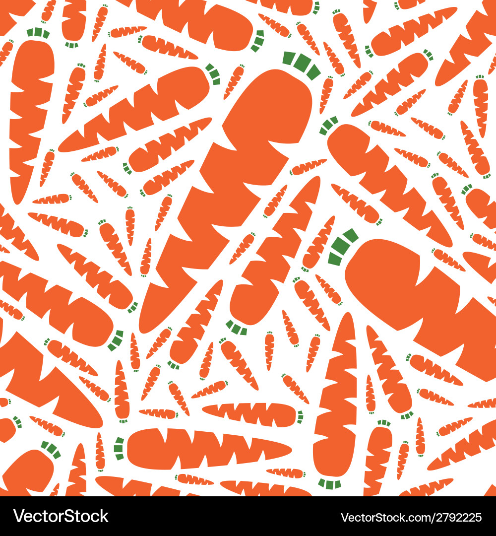 Carrot Pattern - Seamless Texture vector image