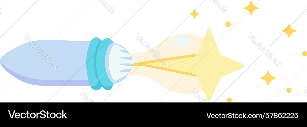 Light bulb evolving into a shining star design Vector Image