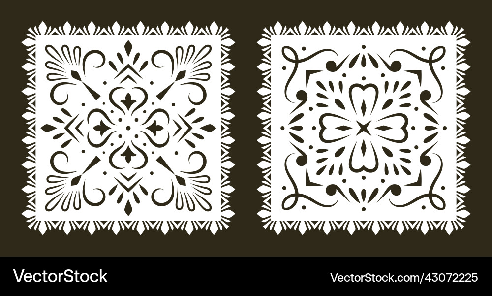 Papel Picado Girlanden mexikanische Fiesta Dekorationen Papel Picado Girlanden mexikanische Fiesta Dekorationen vektorbild