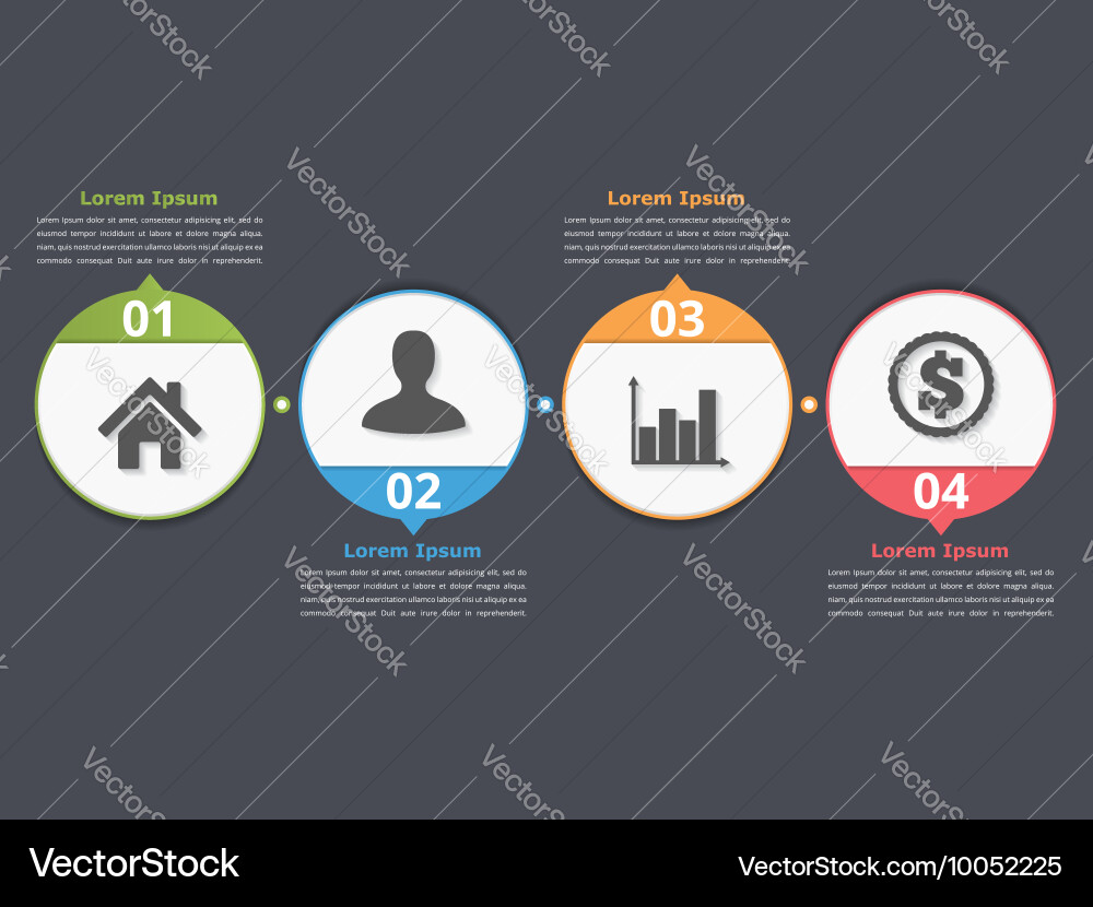 Process Flow Chart Template vector image