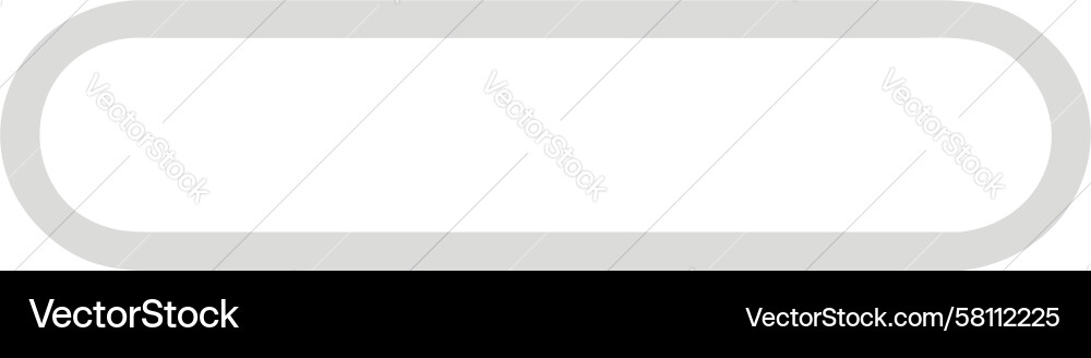Rounded Rectangle Shape - UI Element Vector Image