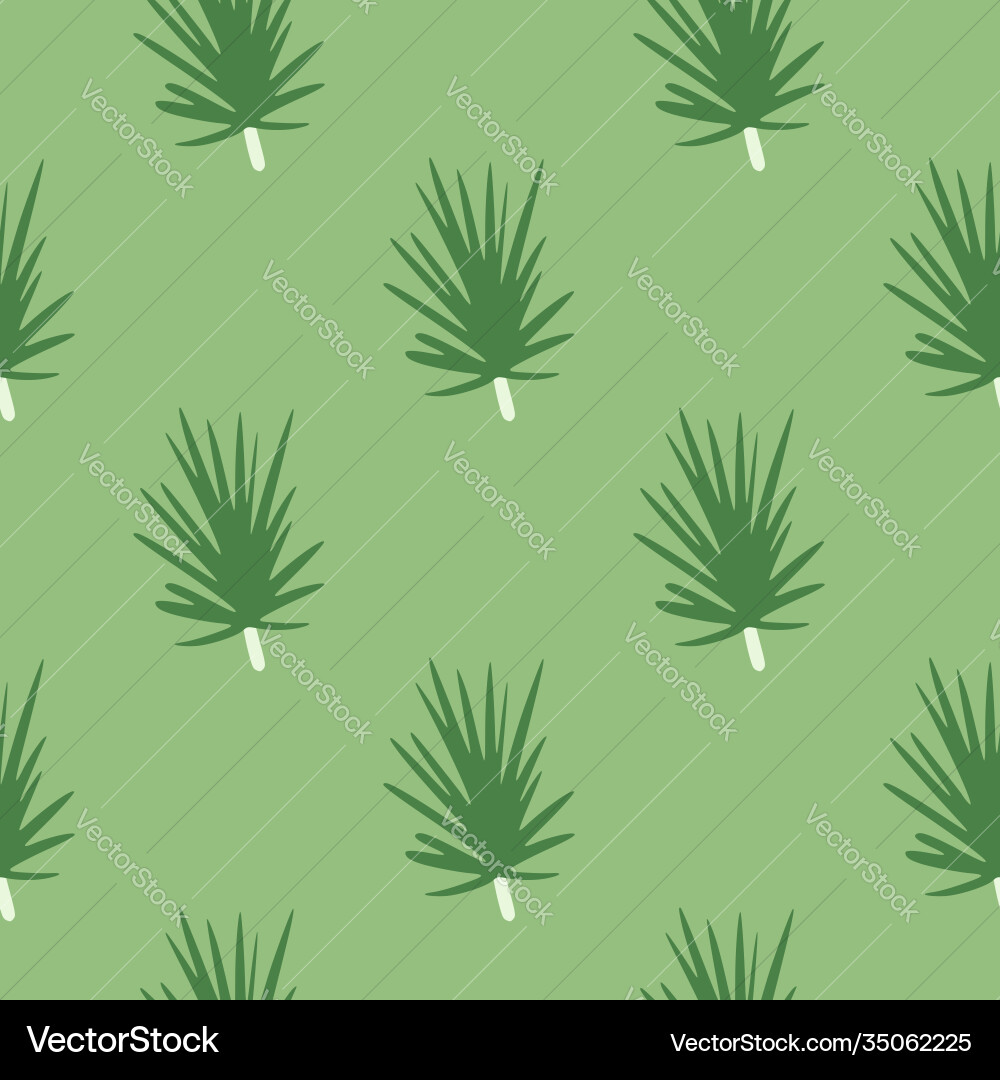 Seamless minimalistic pattern with pine twigs Seamless minimalistic pattern with pine twigs vector image