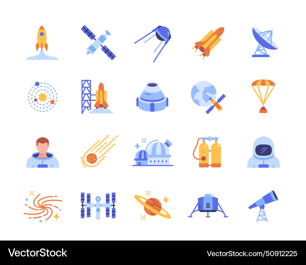 Set of color space related icons Set of color space related icons Vector Image