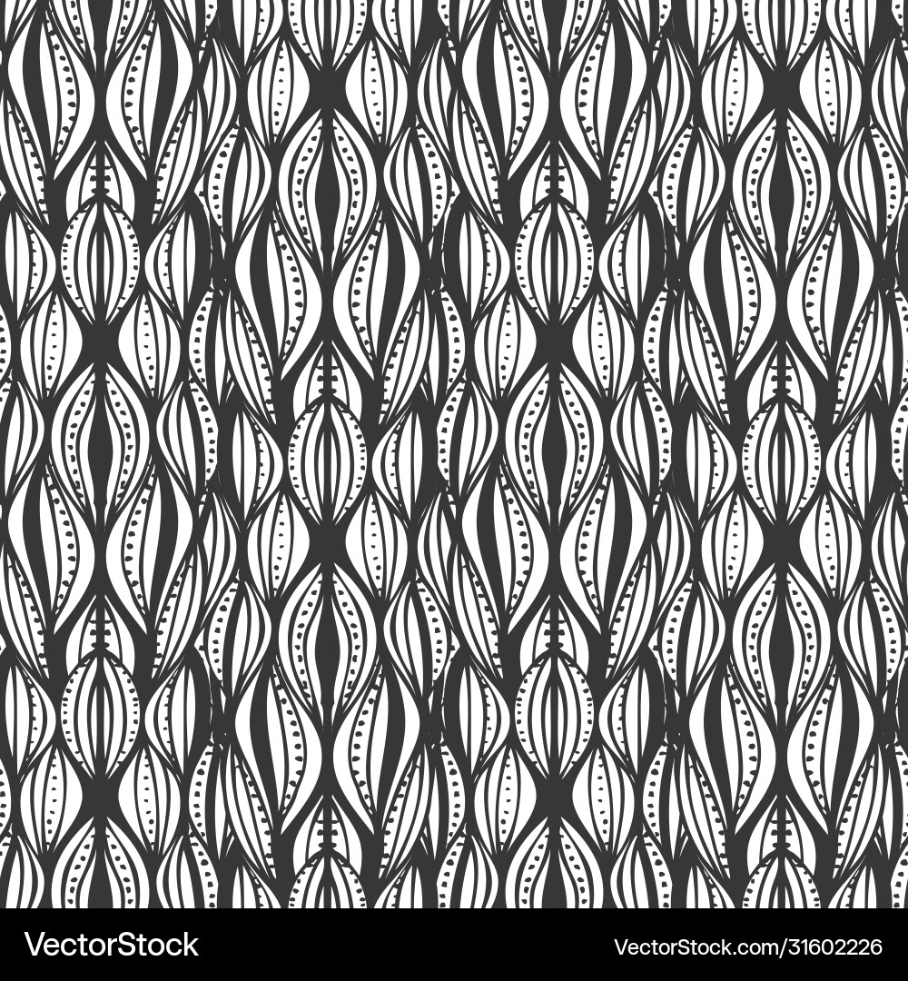 Abstract seamless pattern with hand drawn waves Abstract seamless pattern with hand drawn waves vector image
