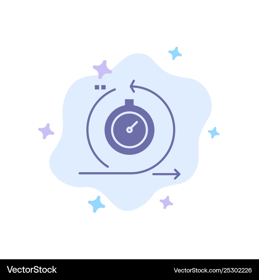 Agile cycle development fast iteration blue icon Agile cycle development fast iteration blue icon vector image