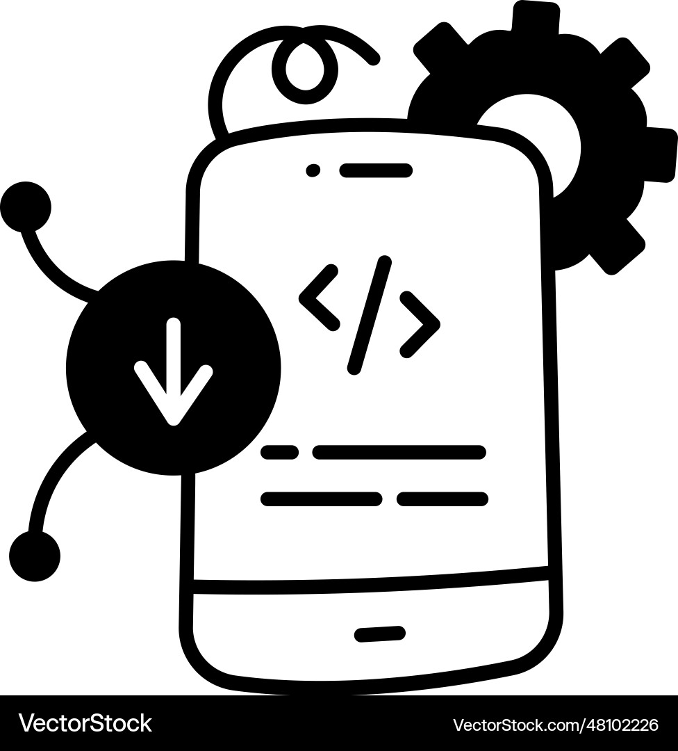 App programming vector image