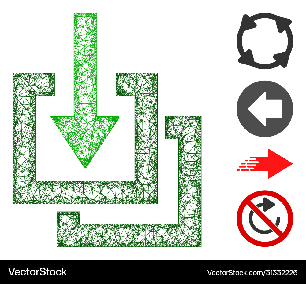 Downloads web mesh vector image