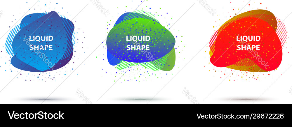 Fluid Abstract Shapes - Gradient Set vector image