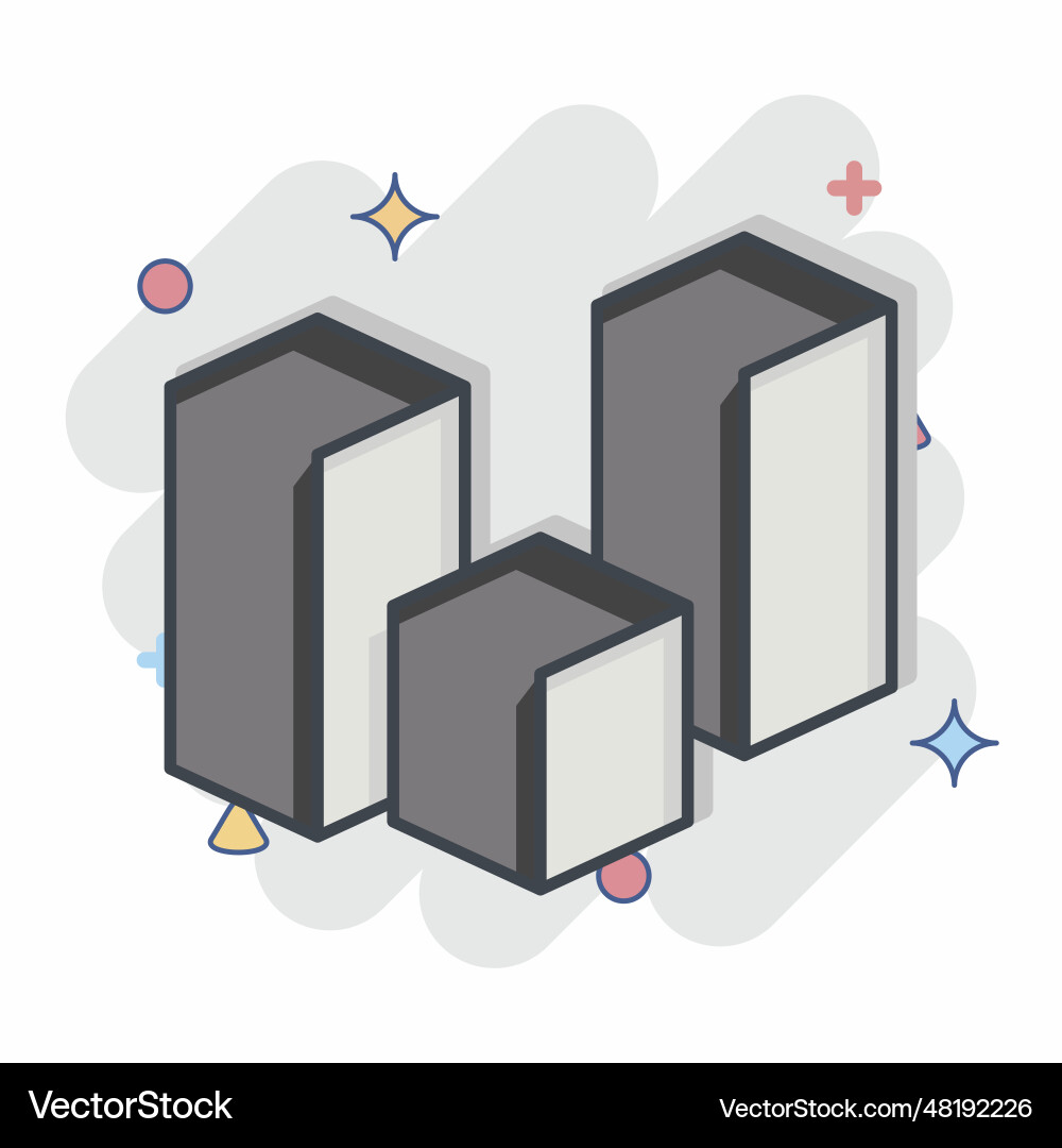 Icon 3d visualication related to visualization Vector Image
