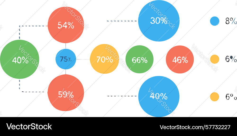 Abstract data point connections - flowchart vector image
