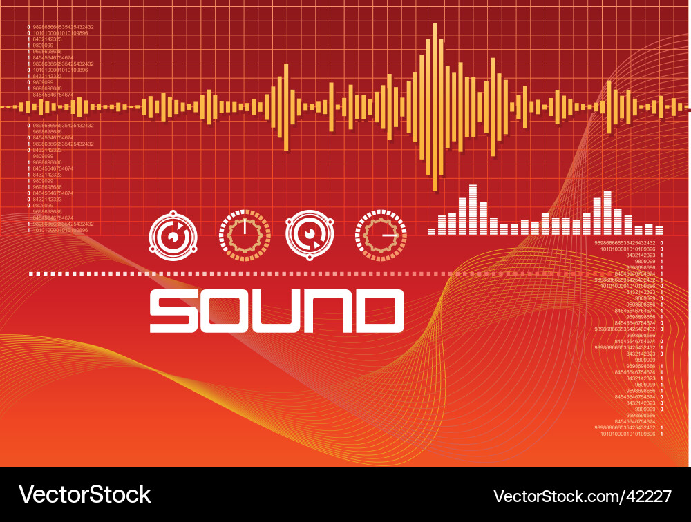 Audio Waveform Analysis vector image