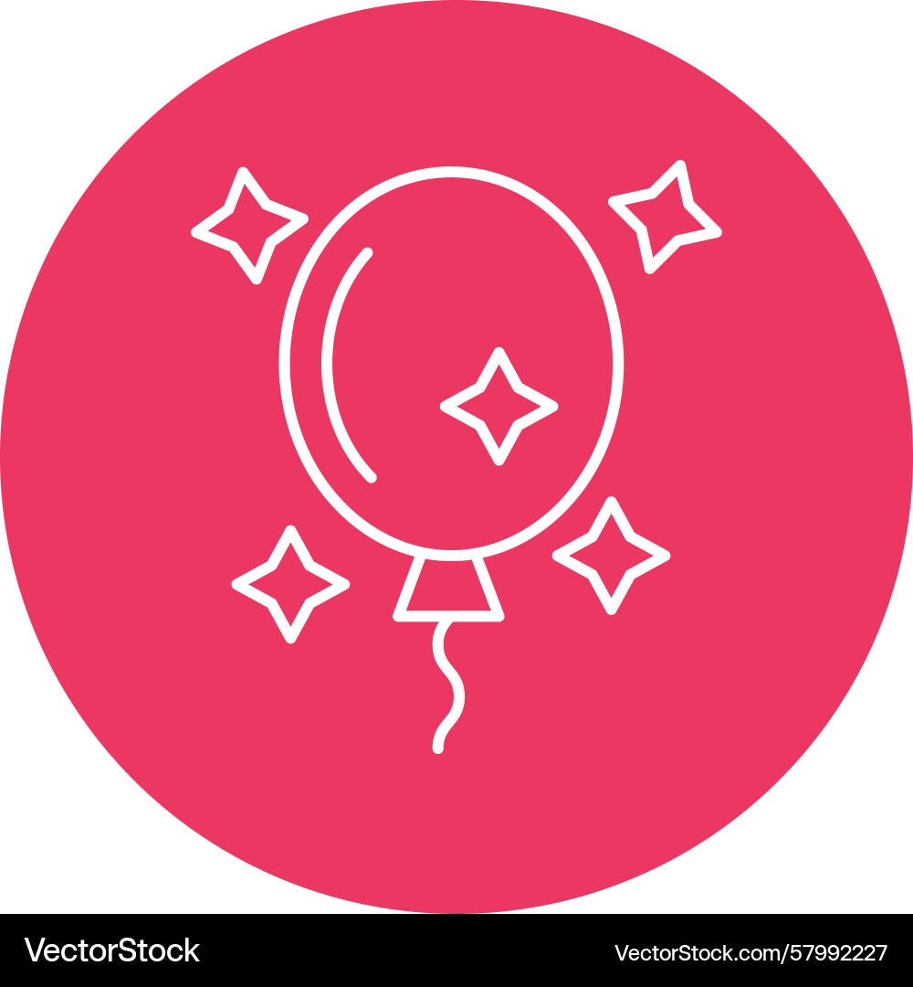 Balloon line multi circle Vector Image