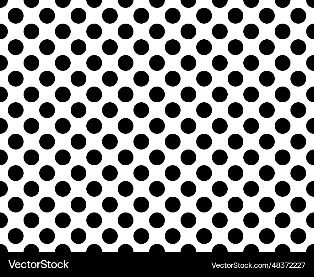 Black Circle Seamless Pattern vector image