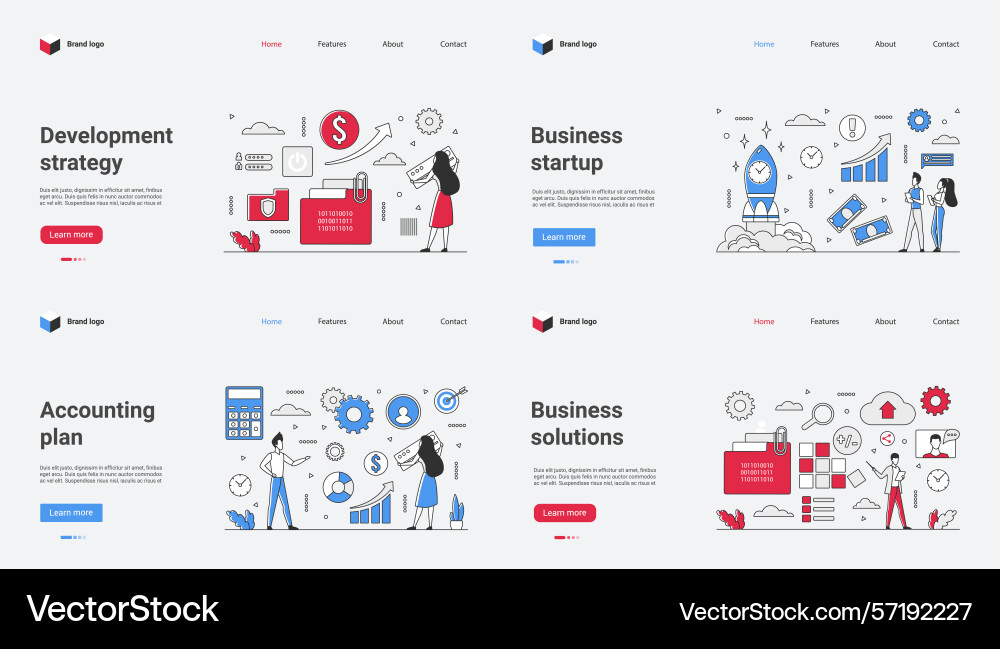 Comprehensive overview of business development vector image