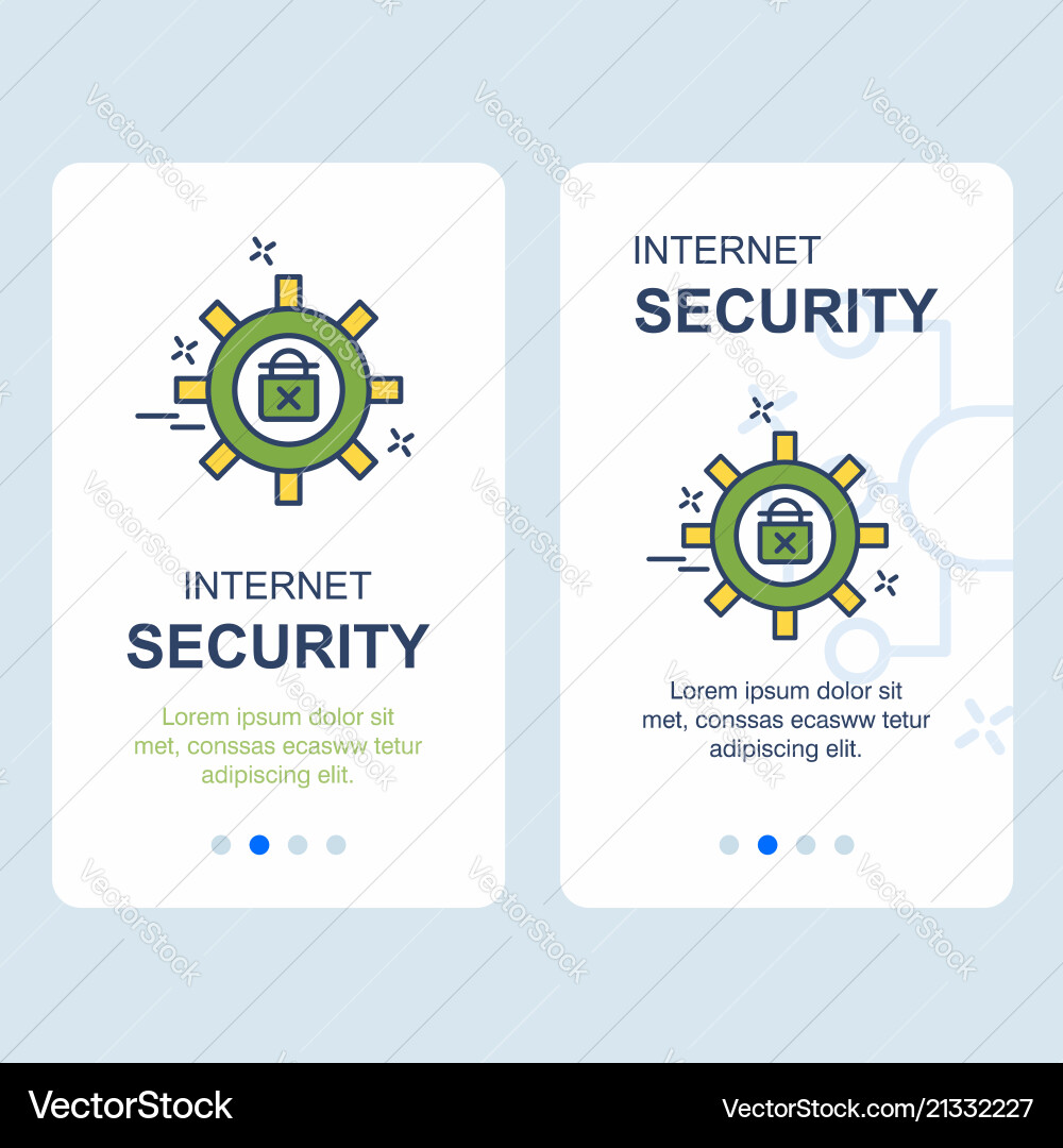 Cyber security design with elegant style Vector Image
