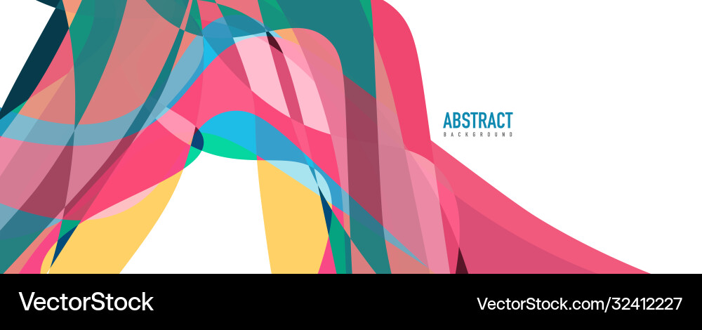 Fluid wave colorful abstract background dynamic Vector Image