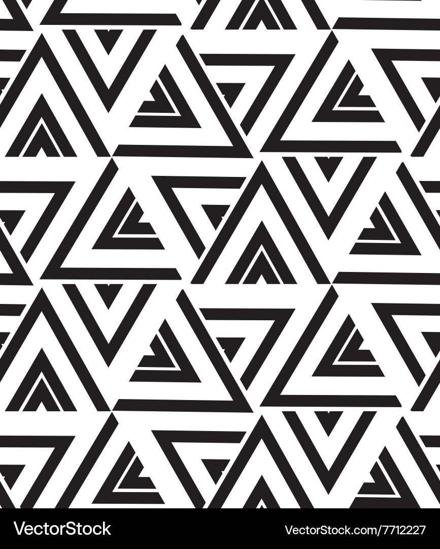 Geometric Triangle Pattern vector image
