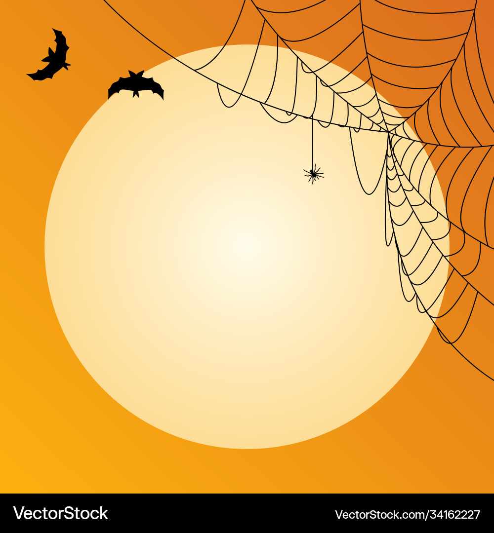 Halloween background template with empty place Vector Image