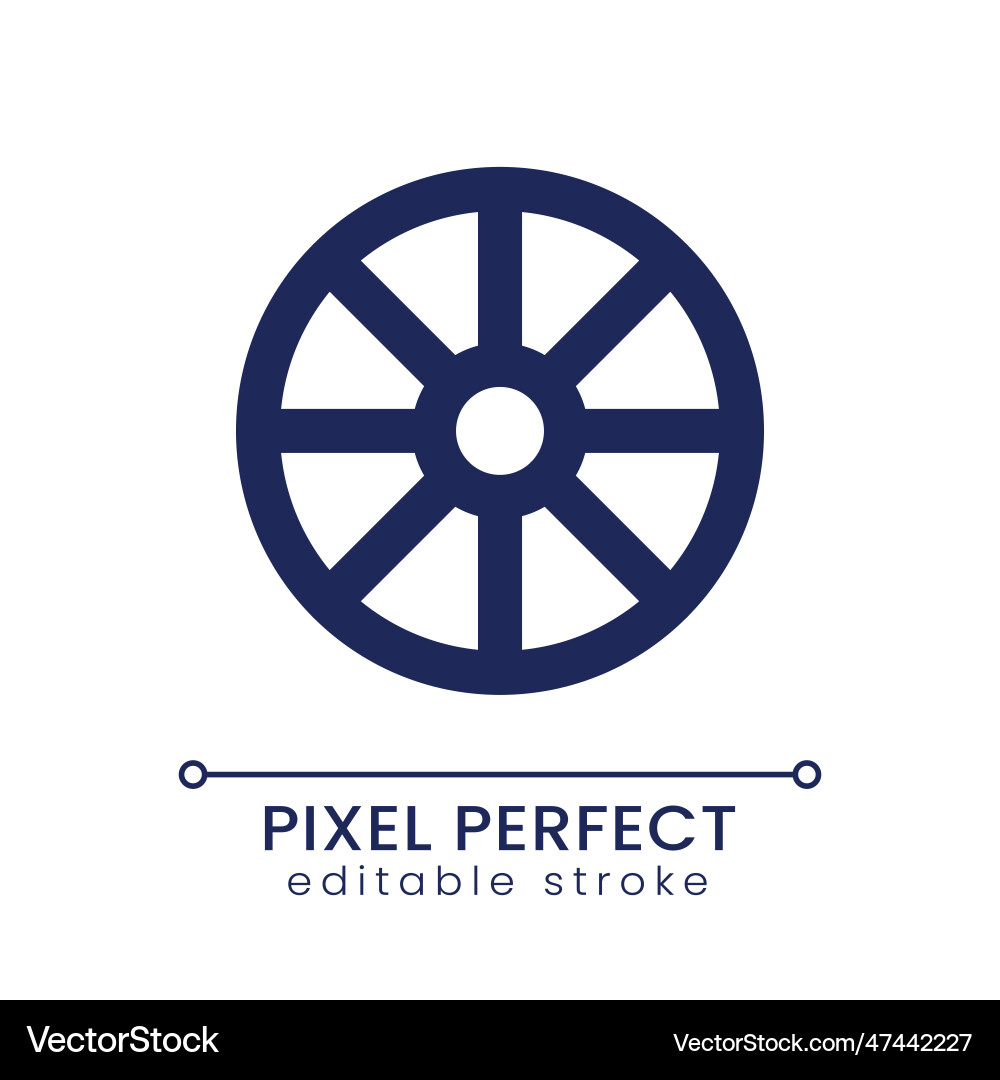 Hue color pixel perfect linear ui icon Hue color pixel perfect linear ui icon vector image