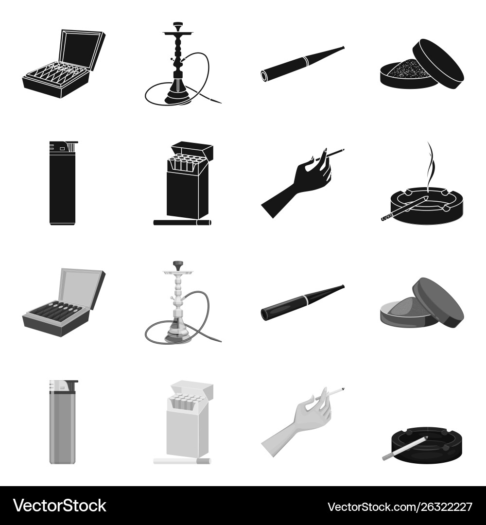 Isolated object refuse and stop logo set Isolated object refuse and stop logo set vector image