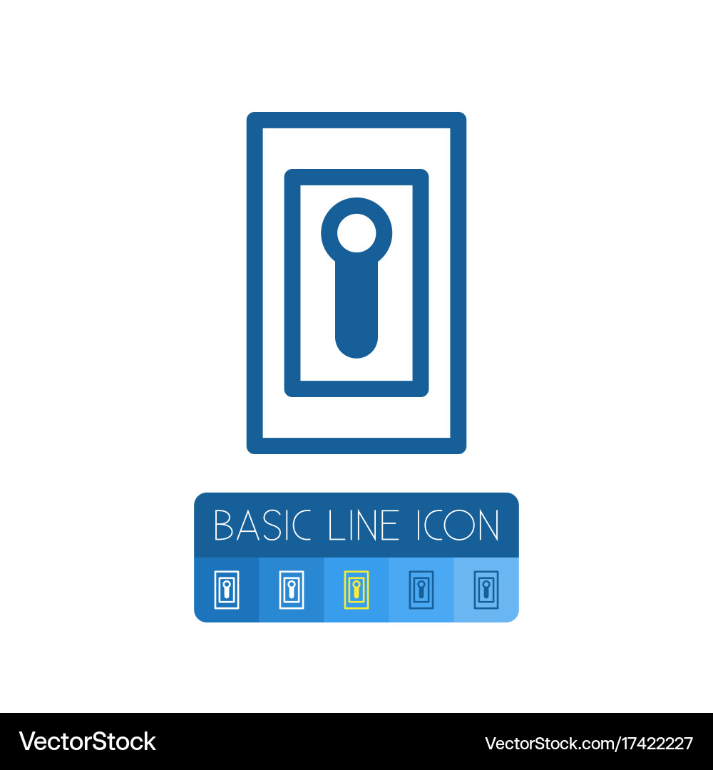 Isolated power outline turning element can vector image