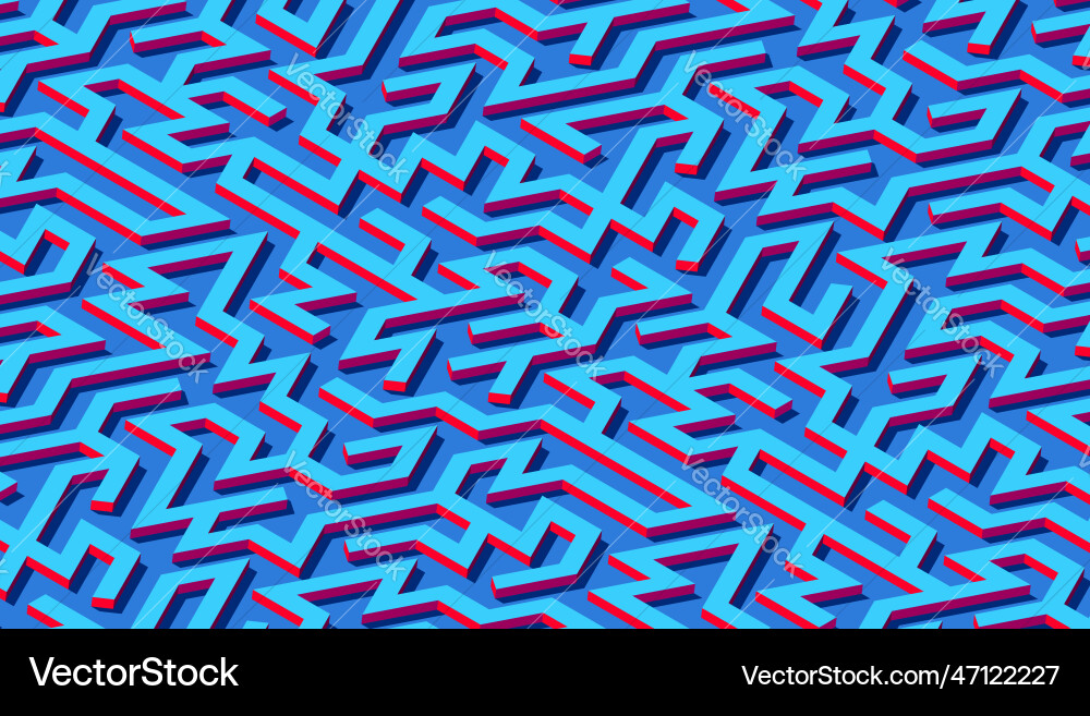 Maze pattern abstract background with vibrant Maze pattern abstract background with vibrant vector image