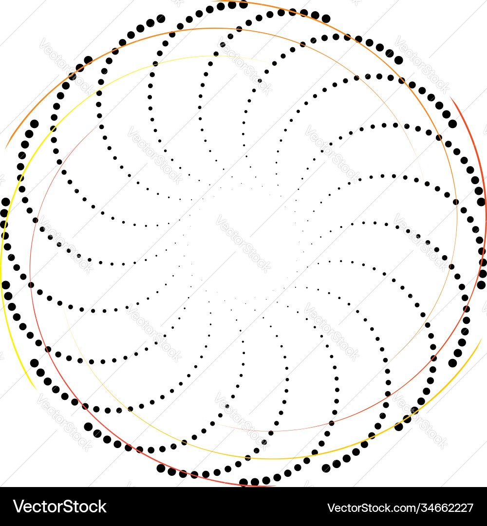 Overlaying abstract spiral swirl twirl volute Vector Image