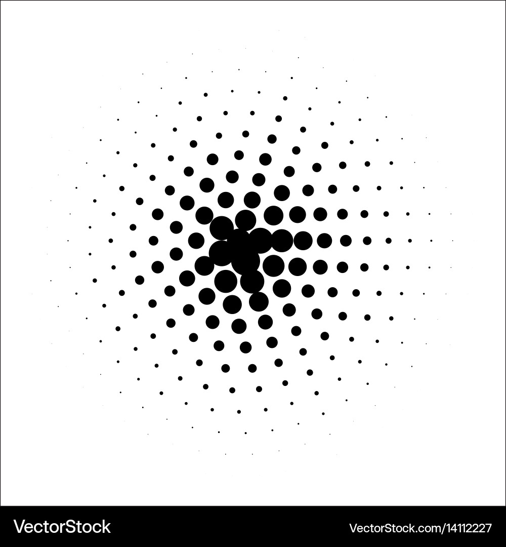 Retro style dotwork background abstract vector image