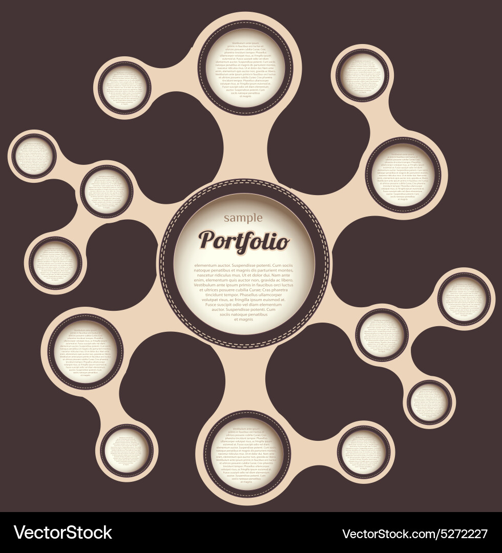 Retro web design template vector image
