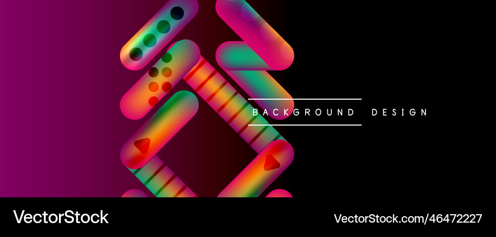 Round shapes and lines with fluid gradients Round shapes and lines with fluid gradients Vector Image