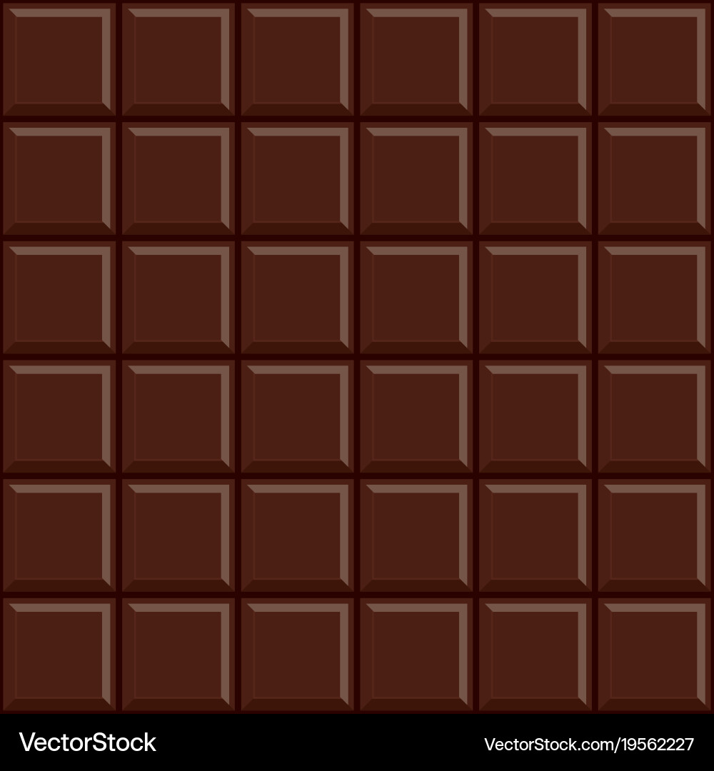 Seamless chocolate bar pattern background vector image